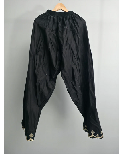 Elegant 3-piece black kurta set for women, ready-to-wear summer outfit