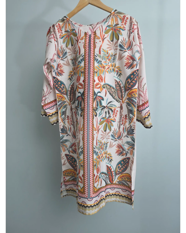 Ready to wear printed crepe co ord set trousers and top