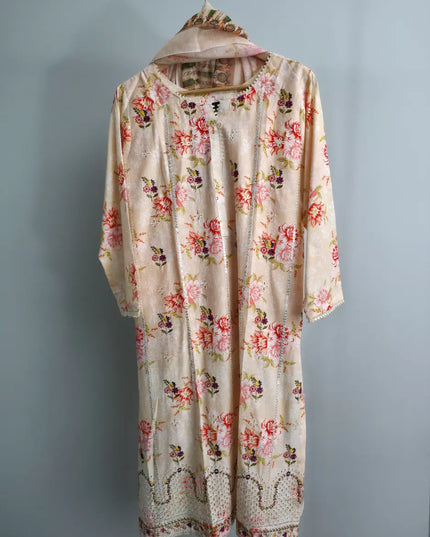 Summer casual Pakistani lawn outfit