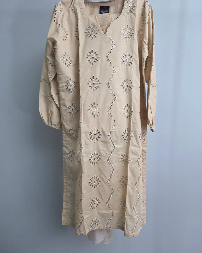 Summer skin color lawn suit for women