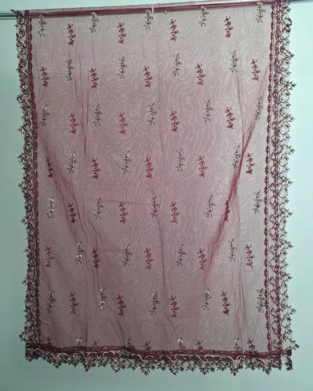 Festive red cotton outfit for women